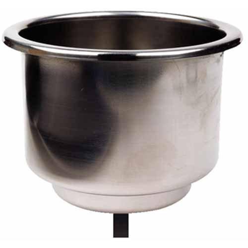 RECESSED CUP HOLDER 9.6cm Stainless Steel