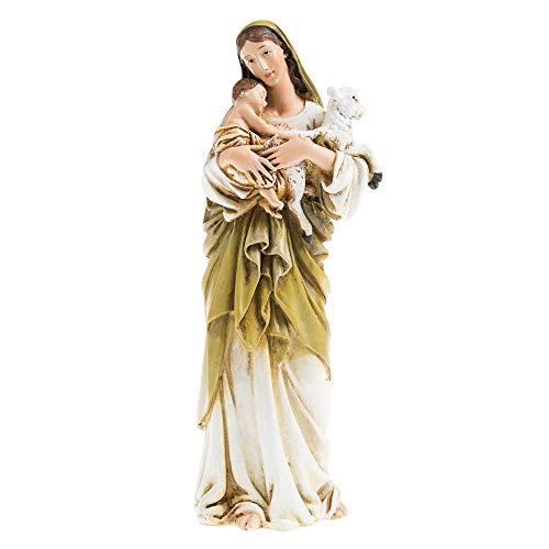 聖母マリア像　イエスと子羊を抱く聖母マリア像 キリスト教 クリスマス インテリア 並行輸入