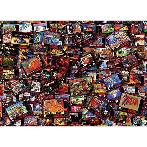 スーパーネバーエンディング対決レトロビデオゲーム1000-大人の子供のためのピースジグソーパズル イ...