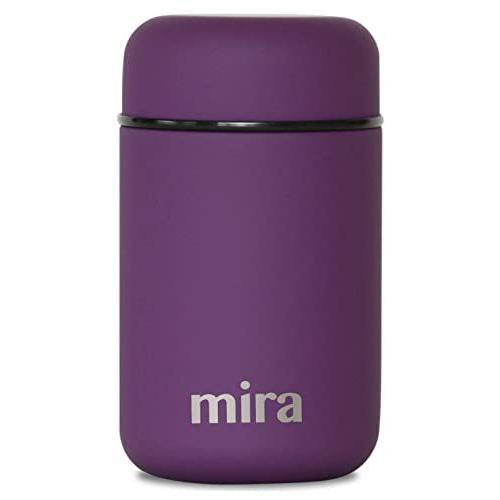 MIRA Brands ランチ、食品の瓶、真空断熱ステンレスランチサーモス、13.5オズ 紫の 並行...