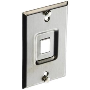 Leviton 4108W-1SP QuickPort Telephone Wall Jack  Stainless Steel  Re 並行輸入｜kurichan-shop