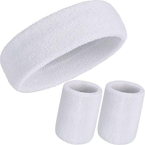 Willbond 3?Pieces Sweatbands Set  Includesスポーツヘッドバ...