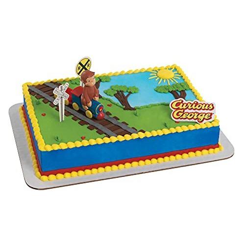 Curious George Train Cake Decorating Topper Kit by...