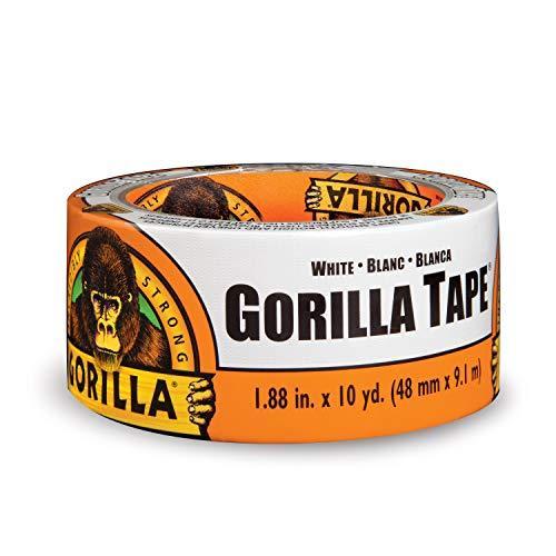 Gorilla 6010002-2 ホワイトテープ ダクトテープ、1.88インチ x 10ヤード2個...