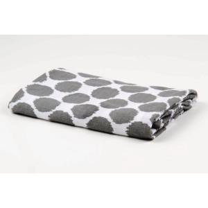 Bacati Ikat Grey Dots One Swaddling Muslin Blanket Single by Bacati