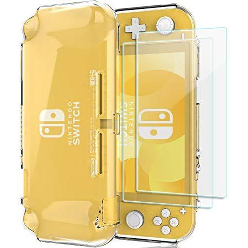 ProCase Switch Lite クリアケース 強化ガラス２枚を含め スリム クリアソフトTP...