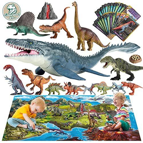 Oriate Dinosaur Toys w / Large Play Mat Realistic ...
