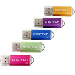 EASTFUN 5Pcs 8GB USB Flash Drive USB 2.0 Flash Memory Stick Thumb St｜kurichan-shop