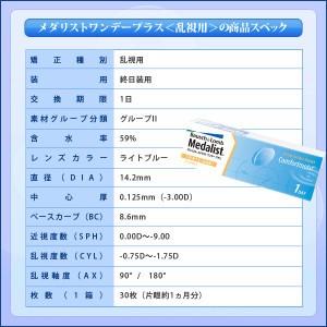 メダリストワンデープラス乱視用 1箱30枚入 ...の詳細画像2