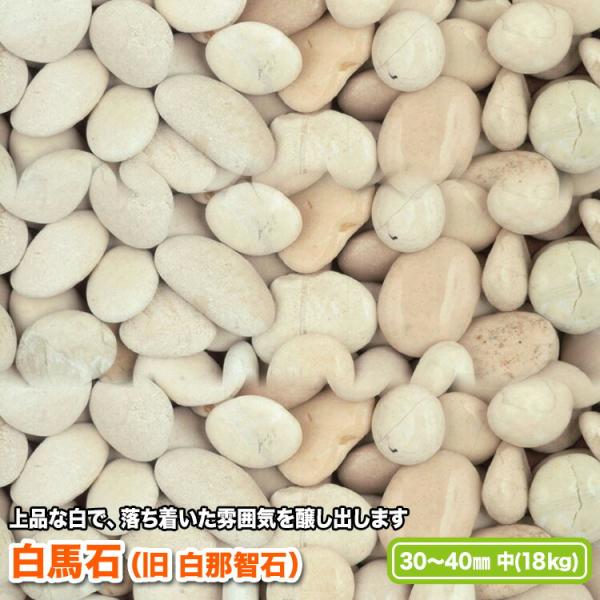 白馬石（旧 白馬白那智）30〜40mm(中)【送料無料】