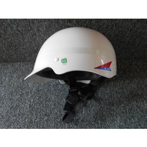 通学　自転車用ヘルメット　北川工業BR-1B　白（シルバーテープ）