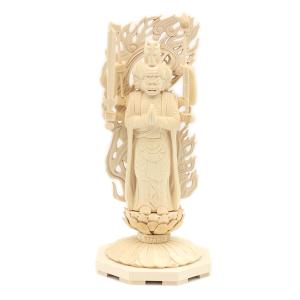 白檀製 観音菩薩 立像 高さ34cm 木彫り 仏像 : 仏像と縁起物の専門店