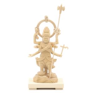 仏像 五大明王（不動24cm、その他約17cm） 桧木 不動明王 大威徳明王
