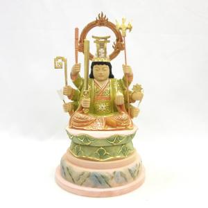 木彫り神像 稲荷大神【最上位経王大菩薩（最上尊）】 楠木（クスノキ