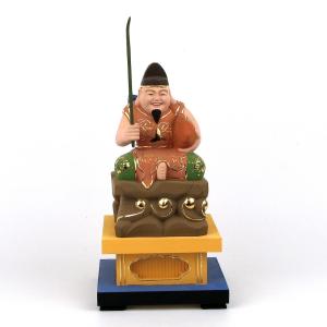 仏像 七福神｜ 鹿寿老人 ｜蝋型青銅（ブロンズ）製 桐箱入り【高岡銅器