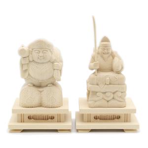 大黒天 大黒様 恵比寿様 恵比寿天 15cm 商売繁盛 神棚 七福神 金運