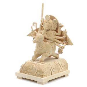 木彫り仏像】☆桧木達磨大師大権大師坐5.0寸総高39cm : 海宇工芸館