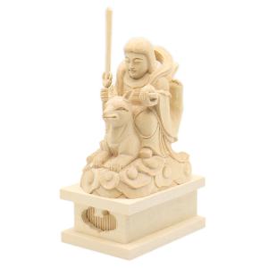 仏像 豊川稲荷 陀枳尼真天 総高16cm 桧木彩色 : 栗田こだわり仏像専門