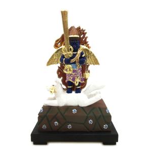 蔵王権現 仏像 フィギュア 蝋型青銅製 修験道の本尊 全高 38cm 高岡