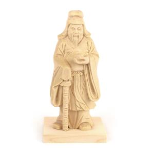 仏像 慈母観音菩薩 立像 総高29cm 宝珠光背 円台 桧木 子安観音 子育て