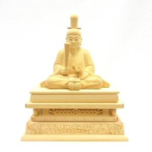 木彫神像 火雷天神 菅原道真 総高13cm 桧木 : 栗田こだわり仏像専門店