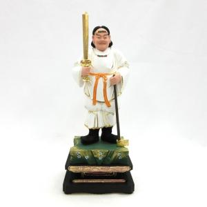 木彫り仏像 園城寺形【訶梨帝母（鬼子母神）倚像】 柘植金泥仕様 高
