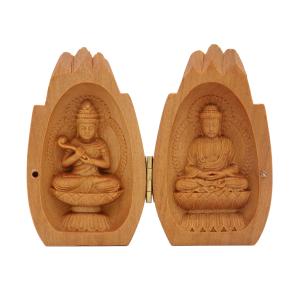 合掌　木彫り仏像　白檀 楽天市場】【仏像】木製仏像「大日如来」白檀（びゃくだん）材3寸