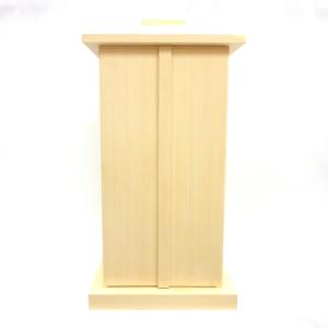 白木　厨子　仏像入れ 木製仏具 白木厨子 内寸W18*D18*H38cm 桧木 総ひのき お厨子 厨子仏壇