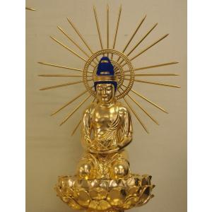 木彫仏像/阿弥陀三尊(観音勢至大和座)阿弥陀総...の詳細画像3