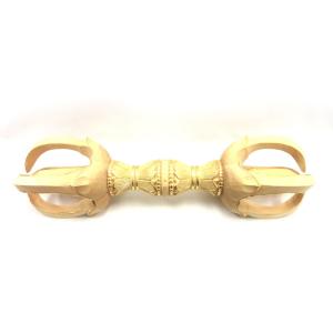 黄銅製仏具 法器 五鈷杵 金剛杵 9cm 金属製 降魔杵 真鍮 密教法具 仏教