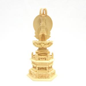 黄銅製仏具 法器 五鈷杵 金剛杵 13.5cm 金属製 降魔杵 真鍮 金メッキ