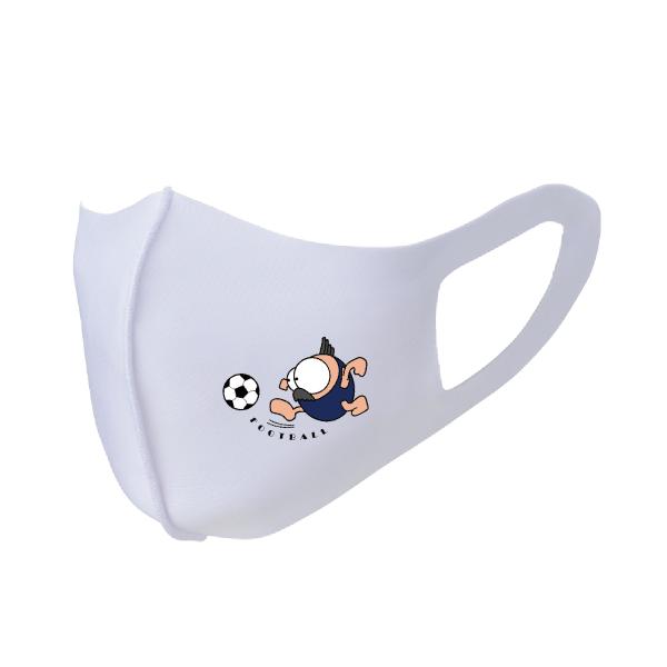 繰り返し使える クリエーターズマスク ユニーク な スポーツキャラクター イラスト プリント サッカ...