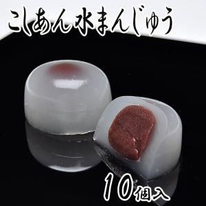 岐阜銘菓 こしあん水まんじゅう 10個箱入 送料無料 低カロリー スイーツ 饅頭 和菓子 お菓子 誕生日祝い お祝い 内祝い ギフト プレゼント