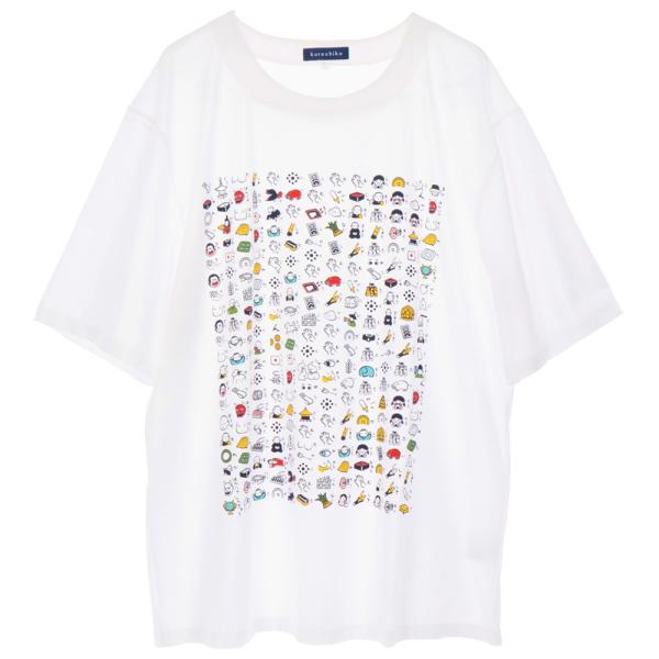 【新仕様】絵心経 Tシャツ 白・京都 くろちく 本店