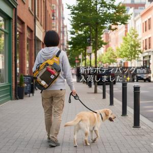 【撥水加工素材】ボディバッグmini 3色展開 ボディバッグ スポーツ フリスビー 散歩グッズ 犬 撥水 雨に強い ウエストバッグ