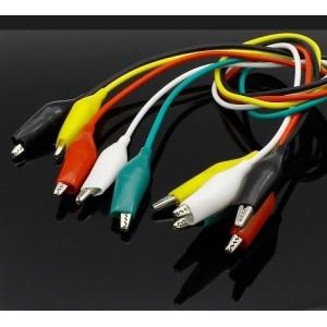 ワニ口クリップリード線付き10本セット!1セット...の商品画像