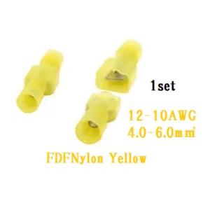 平型端子FDFNyronYELLOW 12-10AWG(4.0-6.0mm2)オス/メスセット！
