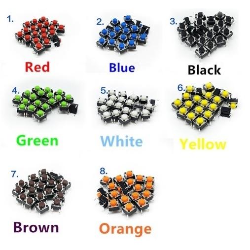 PCBタクトプッシュボタンモーメンタリスイッチ6X6X7.8！