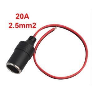 車のシガーライターメスソケットケーブル高品質2.5sq20A！