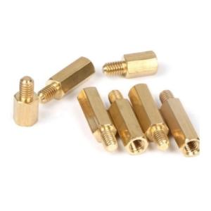 10mm 六角スペーサー (真鍮 六角支柱) 8本セット 固定用ネジ付属