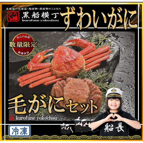 北海道　ずわいがに・毛がにセット　【工場直送】　蟹  カニ かに ズワイ ずわい 毛がに 毛ガニ 毛...