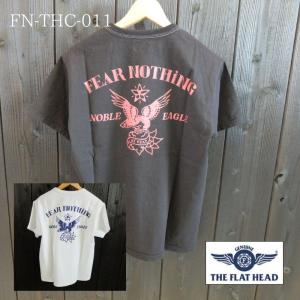 【送料無料】 THE FLAT HEAD 半袖Tシャツ FN-THC-011  NOBLE EAGLE｜kurokawa96