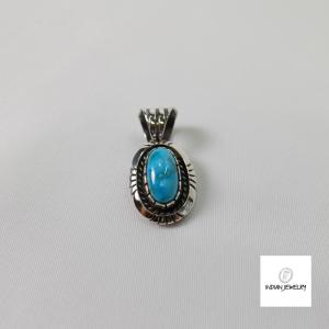 新品未使用 ナバホ族 bisbee ビズビー ターコイズ ペンダントトップ インディアンジュエリー ビズビーターコイズシルバーペンダントトップ