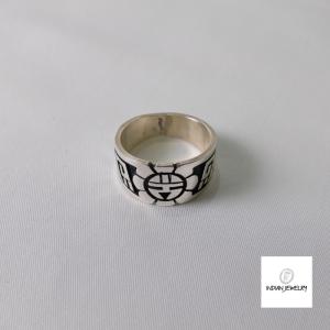 ホピ族Gary & Elsie Yoyokie インディアンバングル14K ホピ族 Gary & Elsie Yoyokie インディアンバングル セール