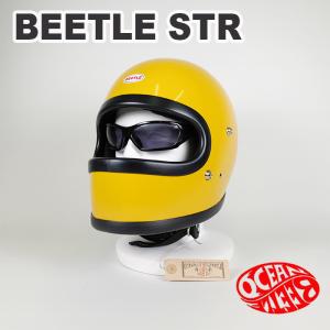 OCEAN BEETLE/オーシャンビートル/STR/エスティアール/イエロー/ビートル/ヘルメット/ジェットヘルメット/ジェッペル/フルフェイス｜kurokawa96