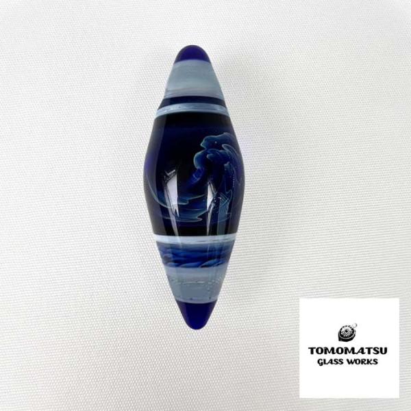 TOMOMATSU GLASS WORKS/ガラスペンダントトップ/Twe Face/ビックウェーブ...