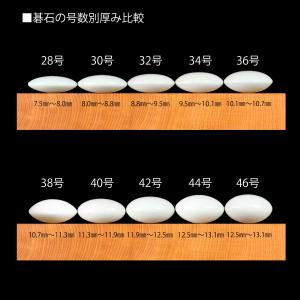 はまぐり碁石 ブルーラベル 32号 + 銘木楠...の詳細画像4