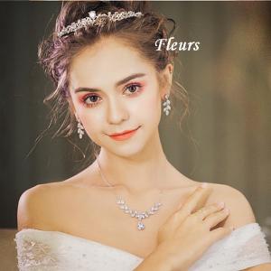 ウェディング ティアラ ジルコニアティアラ ジルコニアネックレス