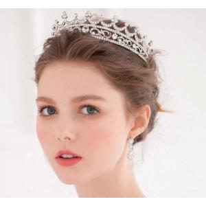 ウェディングティアラ  花嫁ヘアーアクセサリー 結婚式 プリンセス ティアラ 送料無料