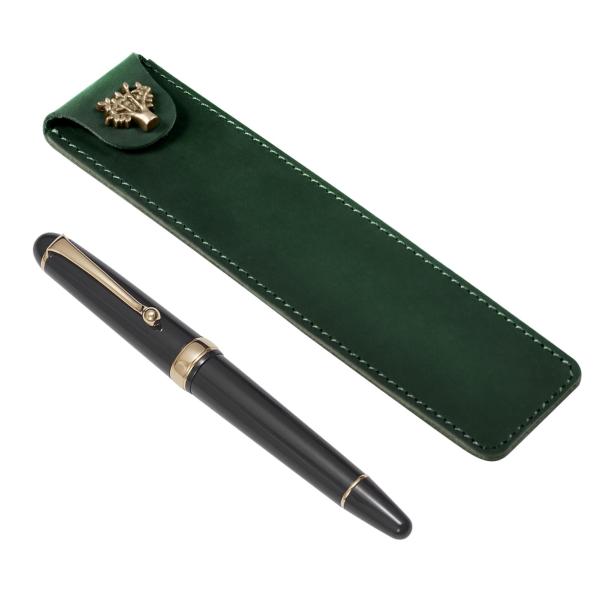 PURAIMAペンケース 革 ペンケース スリム 筆箱 革 筆箱 シンプル ペンケース おしゃれ 革...